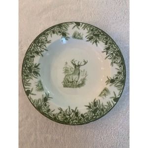 C E Corey Forest Soup Bowl Deer Woods Bunnies